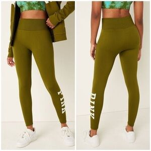 NWT Victorias Secret Pink Active Seamless High Waist Full Length Tight Leggings